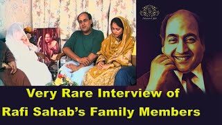 Shahid Rafi sahab with Mother Bilquis Bano Ji and Wife Firdaus ji ,Remembering Mohammad Rafi Sahab