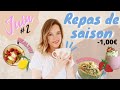 Repas de saison/Juin #2 économique et healthy. #réequilibragealimentaire #vegan