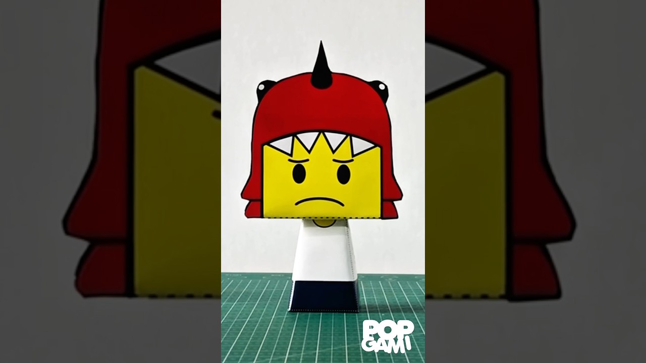 Lets make Sprunki OC Dino Kid papercraft 