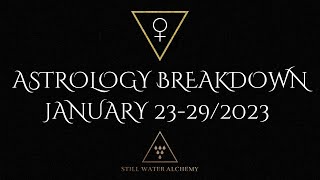 Week Ahead Astrology Breakdown: January 23-29/2023. Change paving the way for Expansion.