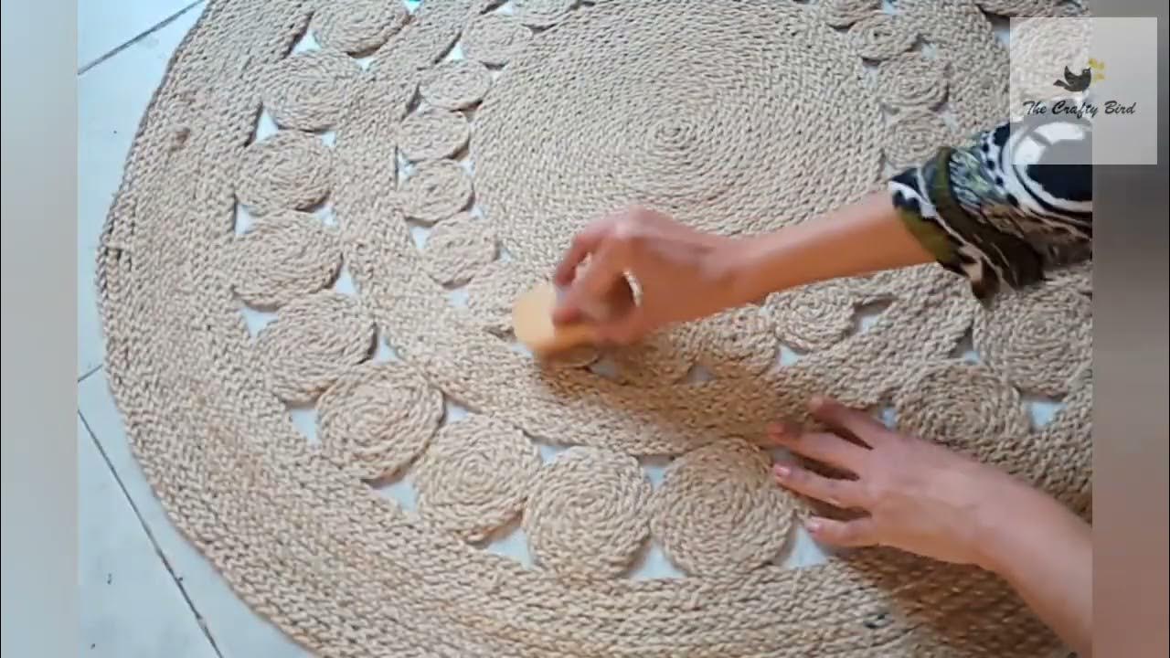 How to clean jute rug after finishing? YouTube