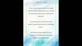 🔮 Inner Wisdom & Intuition Affirmation | Trust Yourself Deeply🔮#affirmations #positiveaffirmations