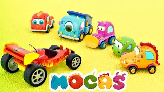 Mocas Little Monster Cars Cartoons Full Episodes. Race For Toy Cars & Trucks For Kids And Vehicles.