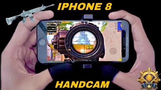 iPhone 8 gameplay + Handcamp Smooth 60fps!!! || Pubgm/Bgmi