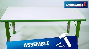 Kids Rectangular Table Assembly Instructions