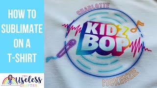 How To Press a Sublimation Print | DIY Concert T-shirt  Craft Express Heat Press The Useless Crafter