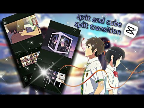 Tutorial how to make split and cube split transition on capcut - YouTube