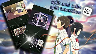 Tutorial how to make  split and cube split transition on capcut