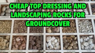 Cheap top dressing and landscaping rocks for groundcover