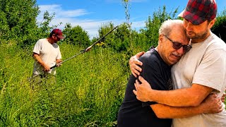I Surprised My Best Friend’s Grandpa With A FREE Yard Makeover!