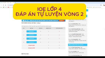 Luyện thi IOE lớp 4 - Đáp án tự luyện IOE lớp 4 Vòng 2 (2025-2026)