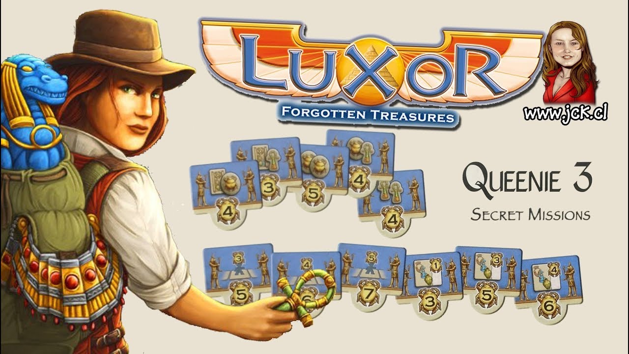 Luxor Queenie 3: Misiones secretas [JcK / Juego de Mesa / Como se Juega / Tutorial]