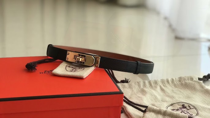 UNBOXING  Hermès Rose Gold Kelly Belt Details 