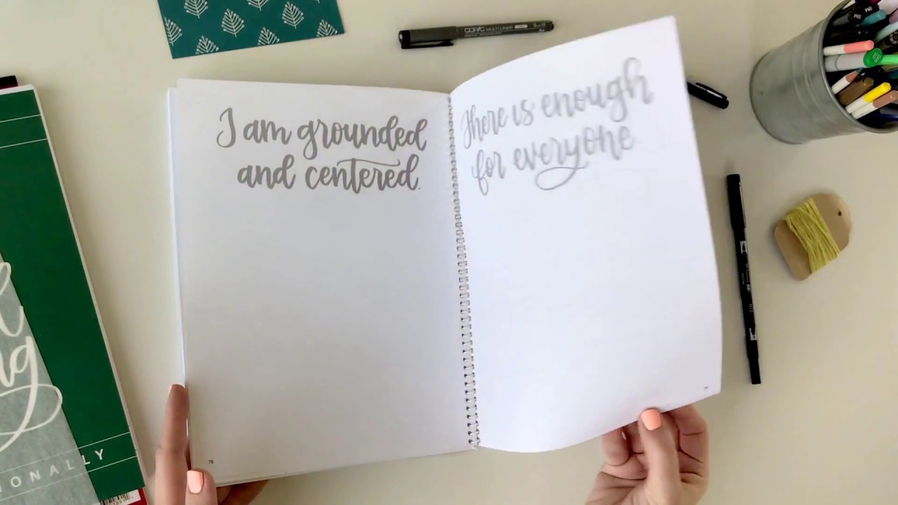 Take a look inside The Guide to Mindful Lettering 