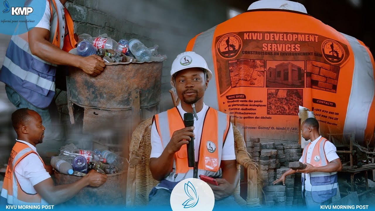 Fabriquer des Pavés écolos à Base de Déchets Plastiques Dans La ville De Goma