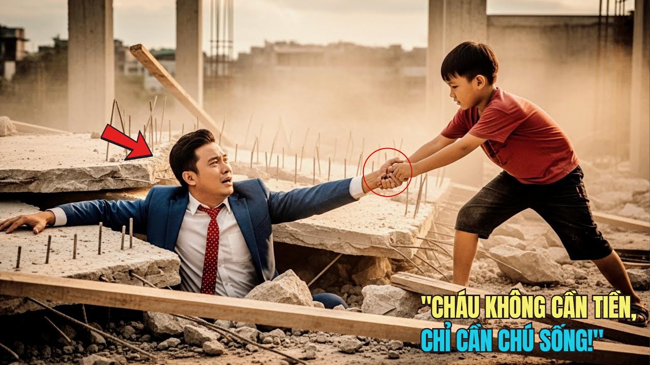 “Tỷ Phú Bị Vùi Lấp Trong Công Trường – Cậu Bé Nghèo Liều Mình Cứu Lên | Câu Chuyện Truyền Cảm Hứng”