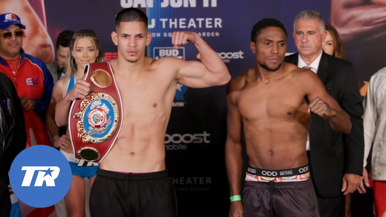 Edgar Berlanga Looks Lean and Strong Making Weight Today #BerlangaAngulo 11 pm ET ESPN and ESPN+