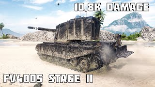 FV4005 Stage II • 10,8K DAMAGE 4 KILLS • World of Tanks