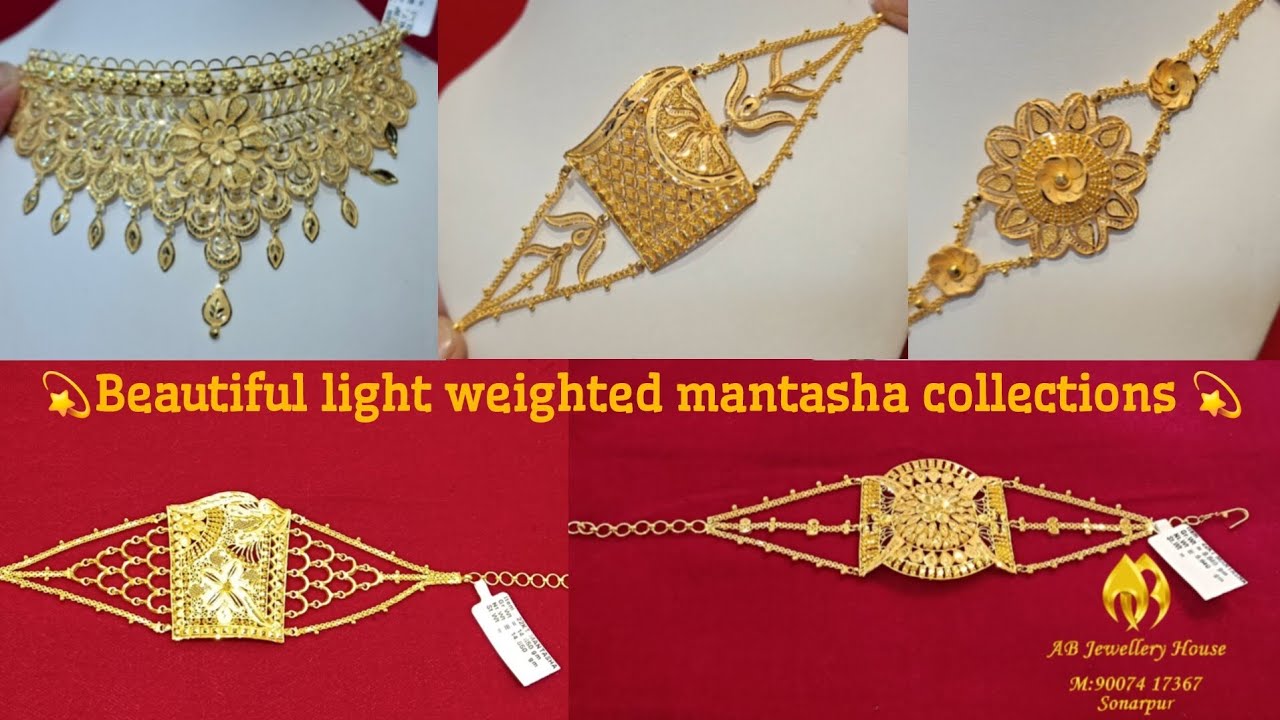 💫Beautiful light weighted mantasha collections of A B JEWELLERY HOUSE💫 CERTIFIED HALLMARK PRODUCTS💯