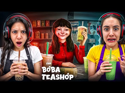 GECE BOYUNCA GİZEMLİ KORKUNÇ KAFEYİ İŞLETİYORUZ!! | The Boba Teashop