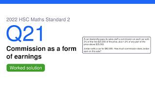 2022 HSC Maths Standard 2 Q21
