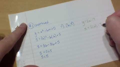 7.1 Assignment Solutions Video - PreCalculus