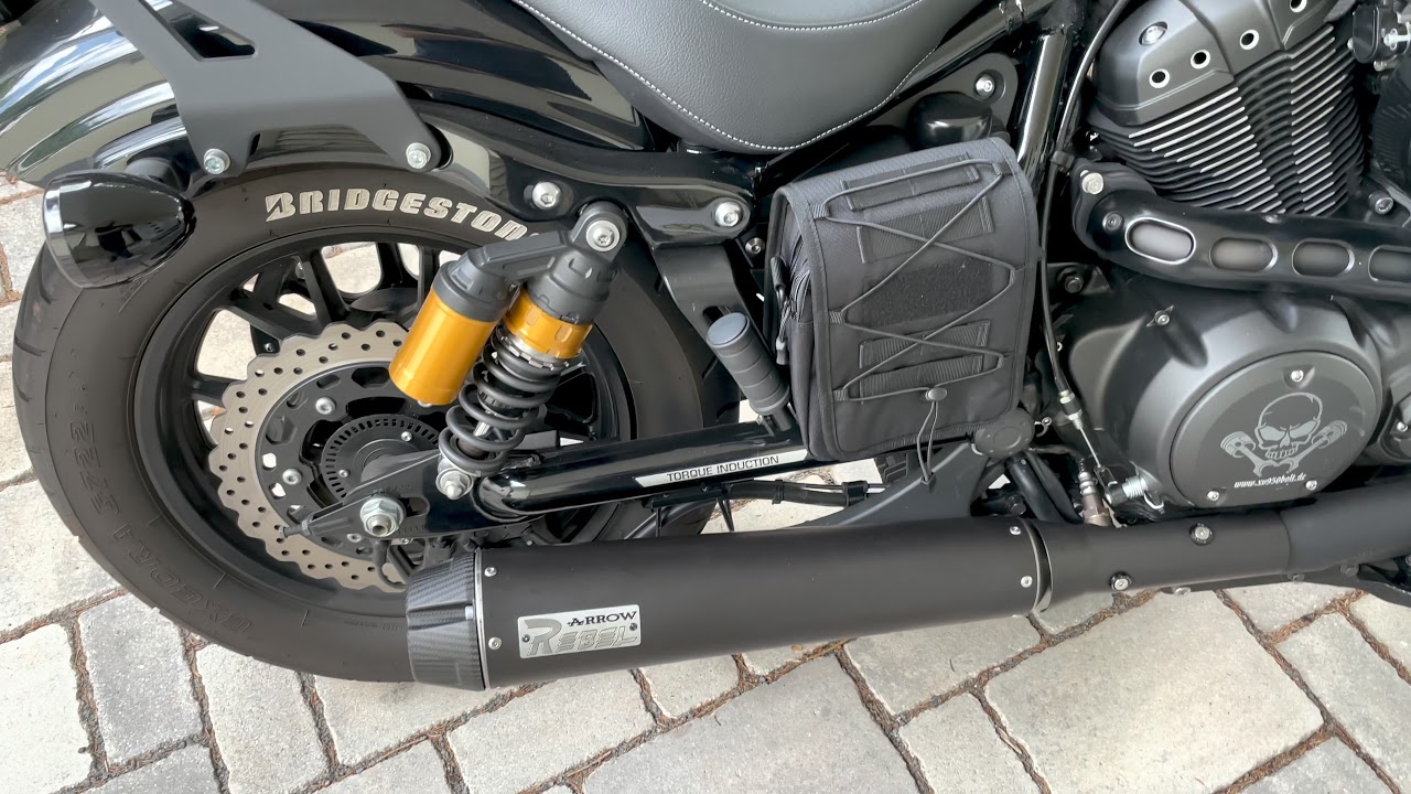 Yamaha Bolt Arrow Rebel Exhaust - YouTube