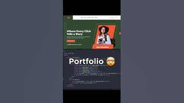 portfolio website creation 🤯 #reels #coding #portfolio