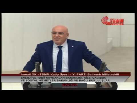 TBMM KATİP ÜYESİ-İYİ PARTİ BALIKESİR MİLLETVEKİLİ İSMAİL OK MECLİS KONUŞMASI-12 ARALIK 2019