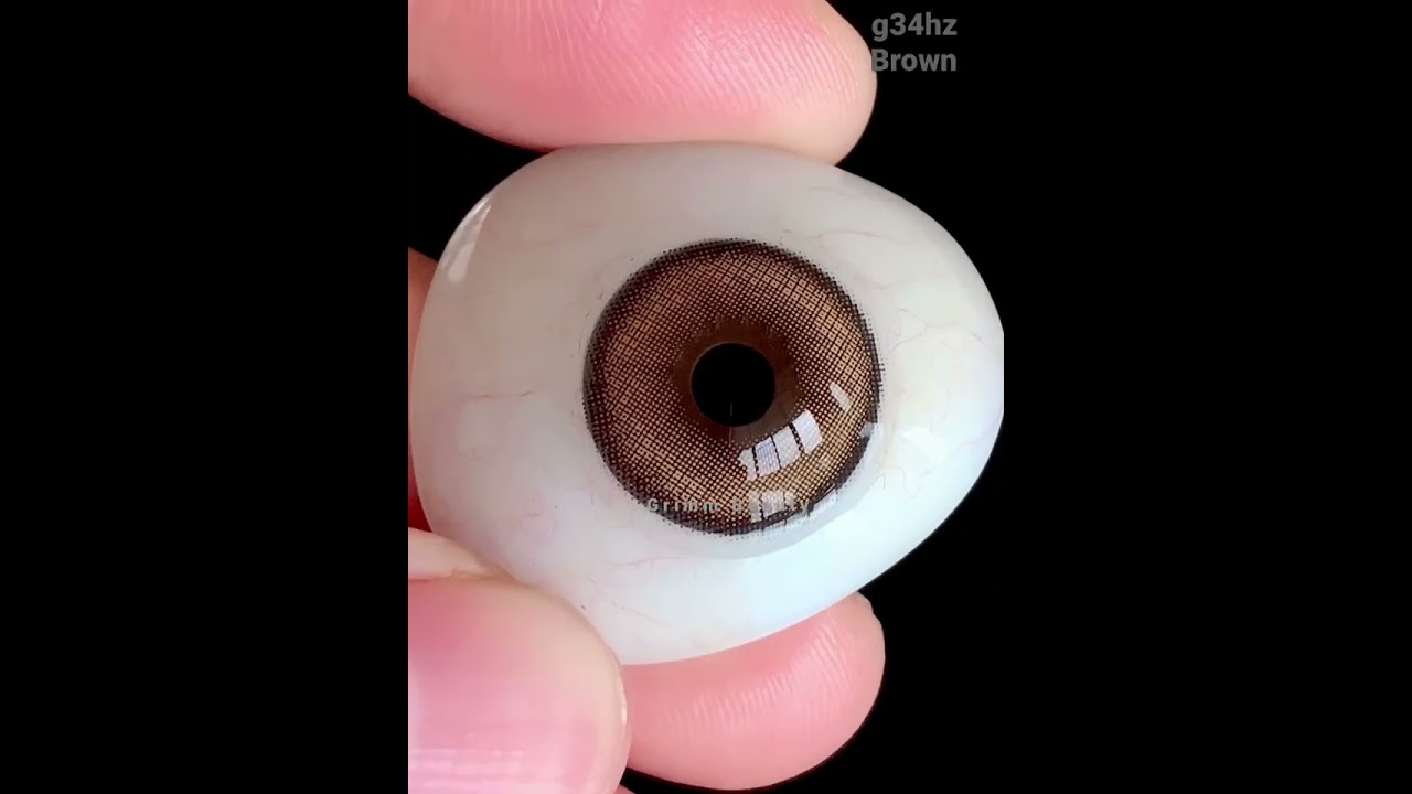 g34hz-Bassia Brown contact lenses comfortable and safe for dark brown and sensitive eyes