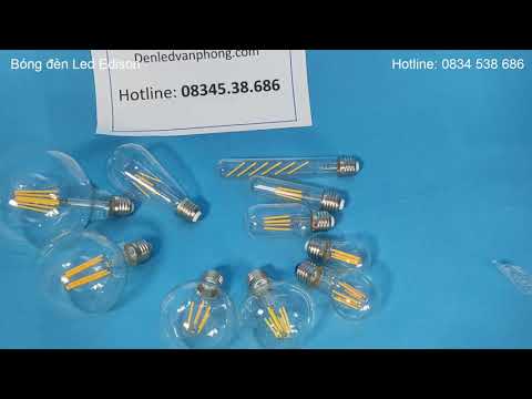 Video Bóng Đèn Trong Edison G80/G95/G125 Đui Xoáy E27, Bóng... - youtube