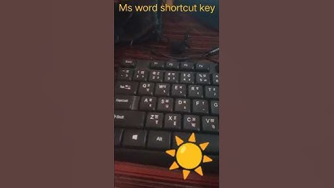 #shortcutkeys #windows #computerprogramming #computer #mswordkaisechalaye #mswordmekyakyakaamhotahai