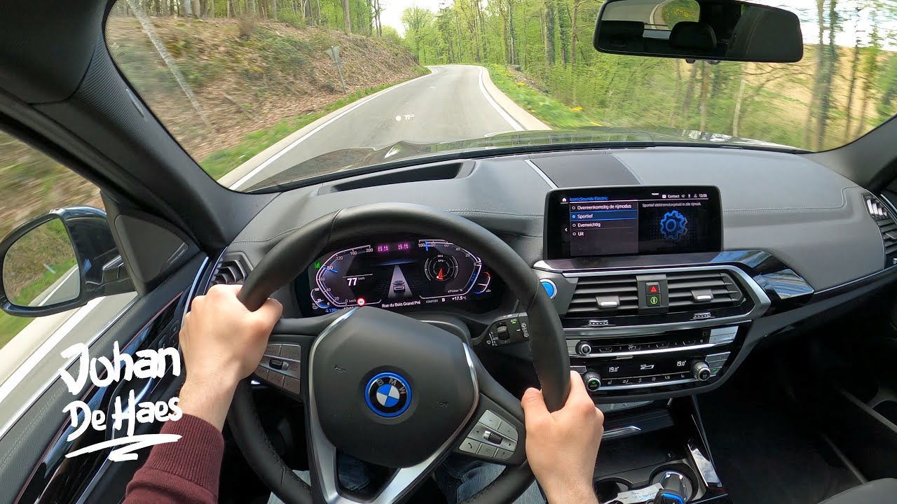 2021 BMW iX3 286 HP POV TEST DRIVE -