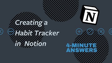 Notion Tutorial | Creating a HABIT TRACKER in Notion