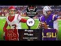 Ncaa football 24 i 5 usc 61 vs 24 lsu 34 i week 8 matchup