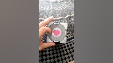 Companion cube puzzle box