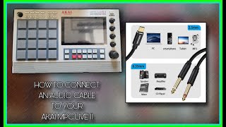 HOW TO CONNECT A STEREO Y SPLITTER USB C TO 1/4 INCH TS AUDIO CORD TO YOUR AKAI MPC LIVE II #howto screenshot 5