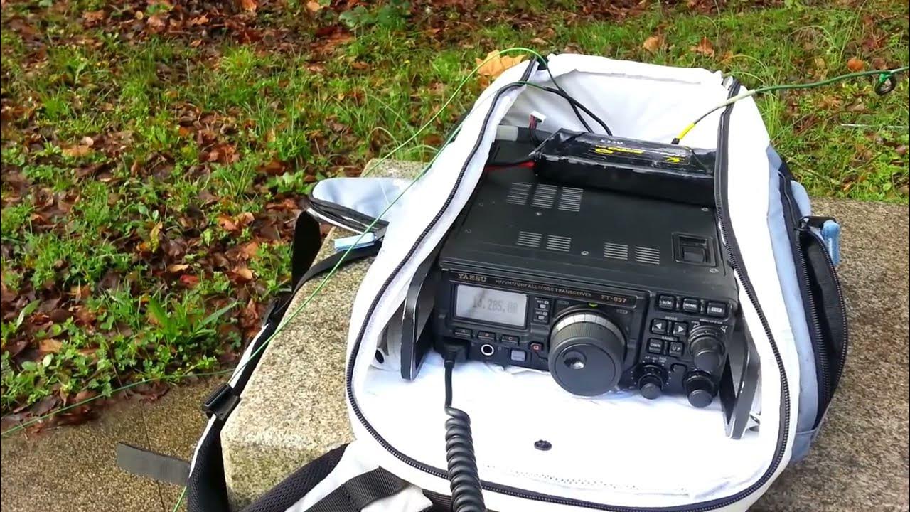 Yaesu FT897D with internal LDG YT100 antenna tuner YouTube