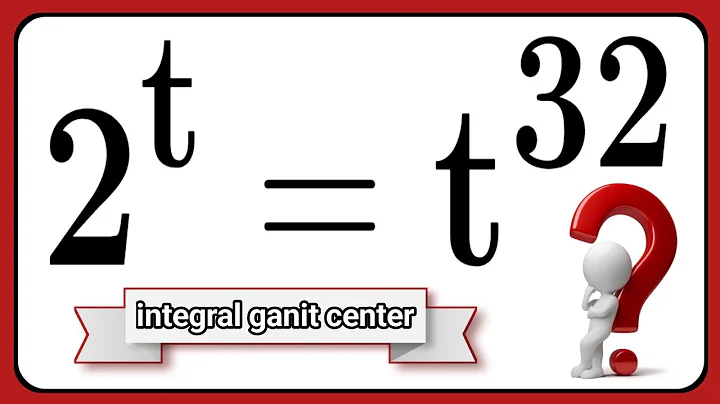 Only 10% Students Solve this exponential math olympiad question | 2^t =t^32 | #maths