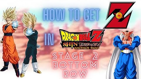 How to get Z in Dragon Ball Z Shin Budokai Another Road Chapter 2 bottom row level - Easy Steps