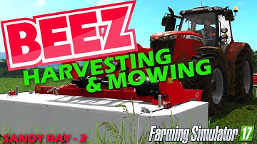 Farming Simulator 17 - Field work and grass mowing - Sandy bay Episode 2