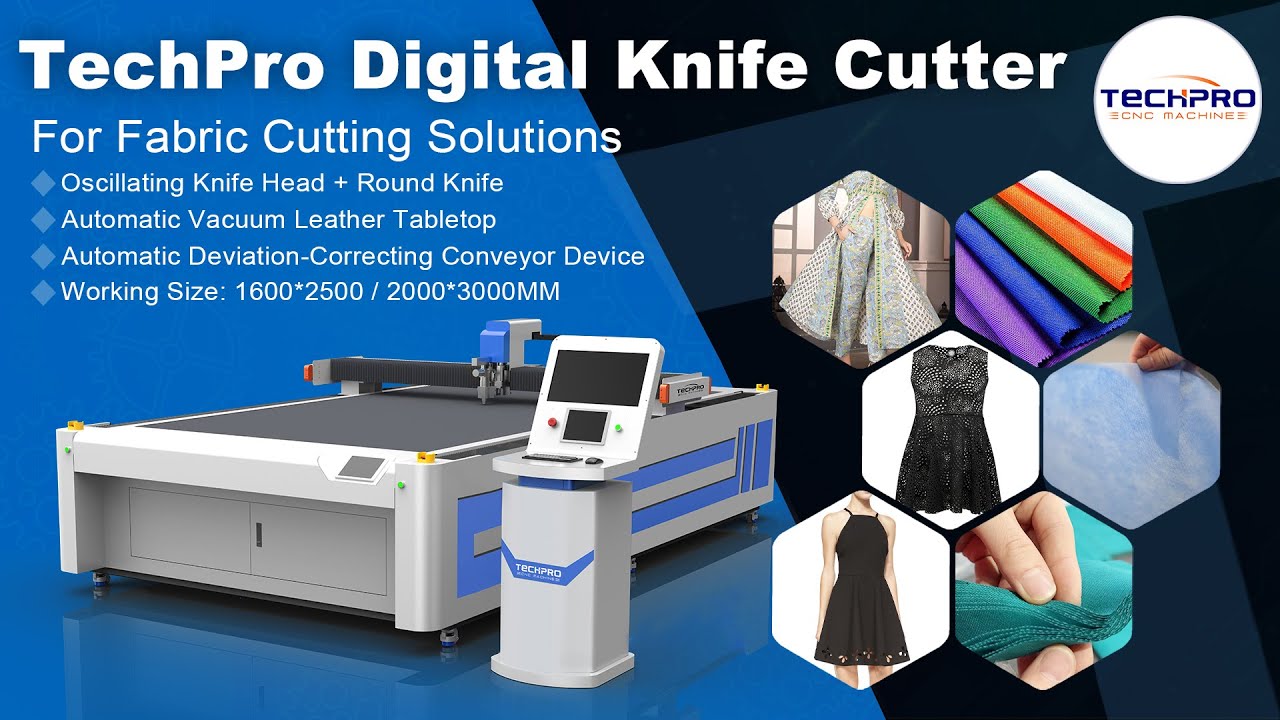 TechPro Digital Knife cutter For Fabric Cutting Solutions