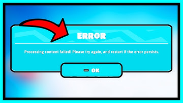 FALL GUYS processing content failed! Please try again, and restart if the error persists.
