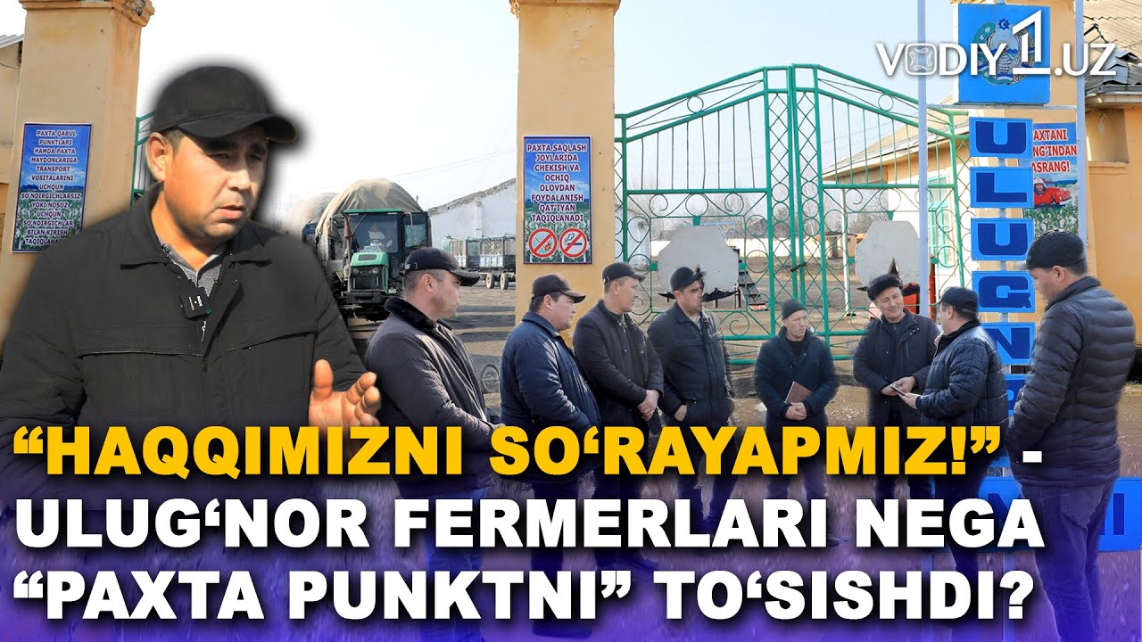 “Haqqimizni so‘rayapmiz!” - Ulug‘nor fermerlari nega “paxta punkt”ni to‘sishdi?