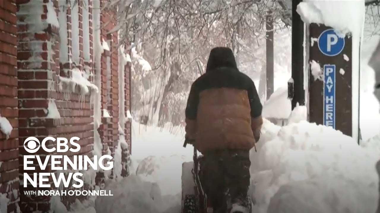 Monster winter storm pounds West - YouTube
