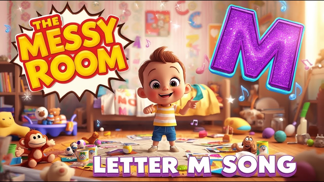 The Messy M Room | Letter M Song for Kids