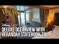 Disney Dream, Disney Cruise Line - Deluxe Oceanview with Verandah Stateroom Tour