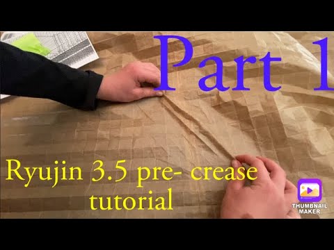 Ryujin 3 5 Pre Crease Tutorial Part 1 Satoshi Kamiya Origami