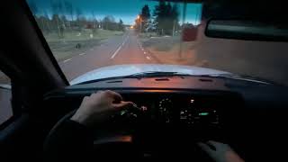 97 Cummins 12 valve 5 Speed Spring Evening POV Ride & Sound (Sweden)
