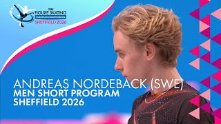 Andreas NORDEBACK (SWE) | Men Short Program | ISU European Champs | Sheffield 2026 | #FigureSkating